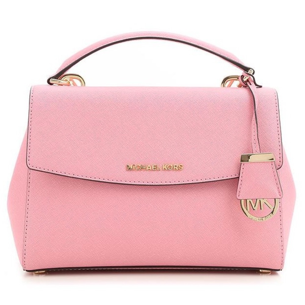 Michael Kors Ava Saffiano Leather Crossbody - Misty Rose - Picture 2 of 11